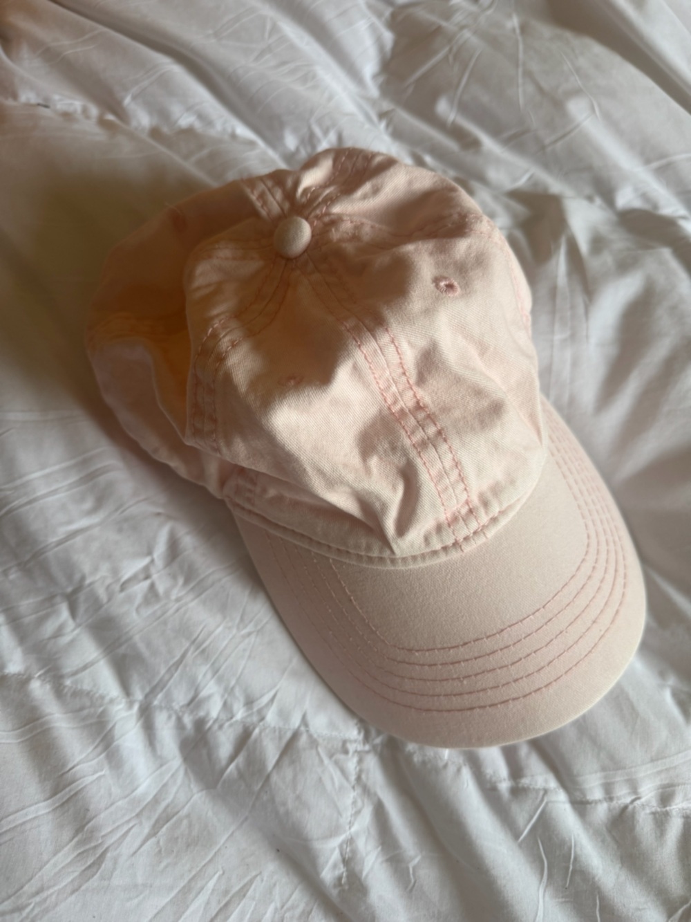 Classic Light Pink Cotton Baseball Cap